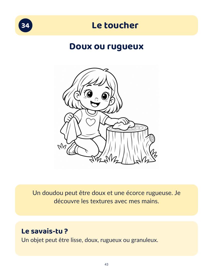 Doux ou rugueux, page 43 du livre
