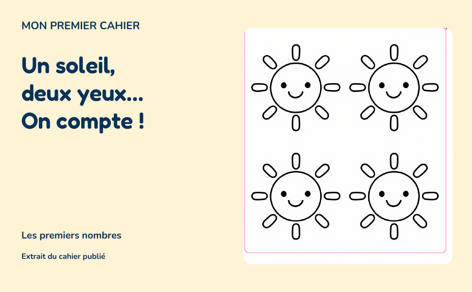 Extrait réel du défi Un seul soleil : quatre soleils souriants.