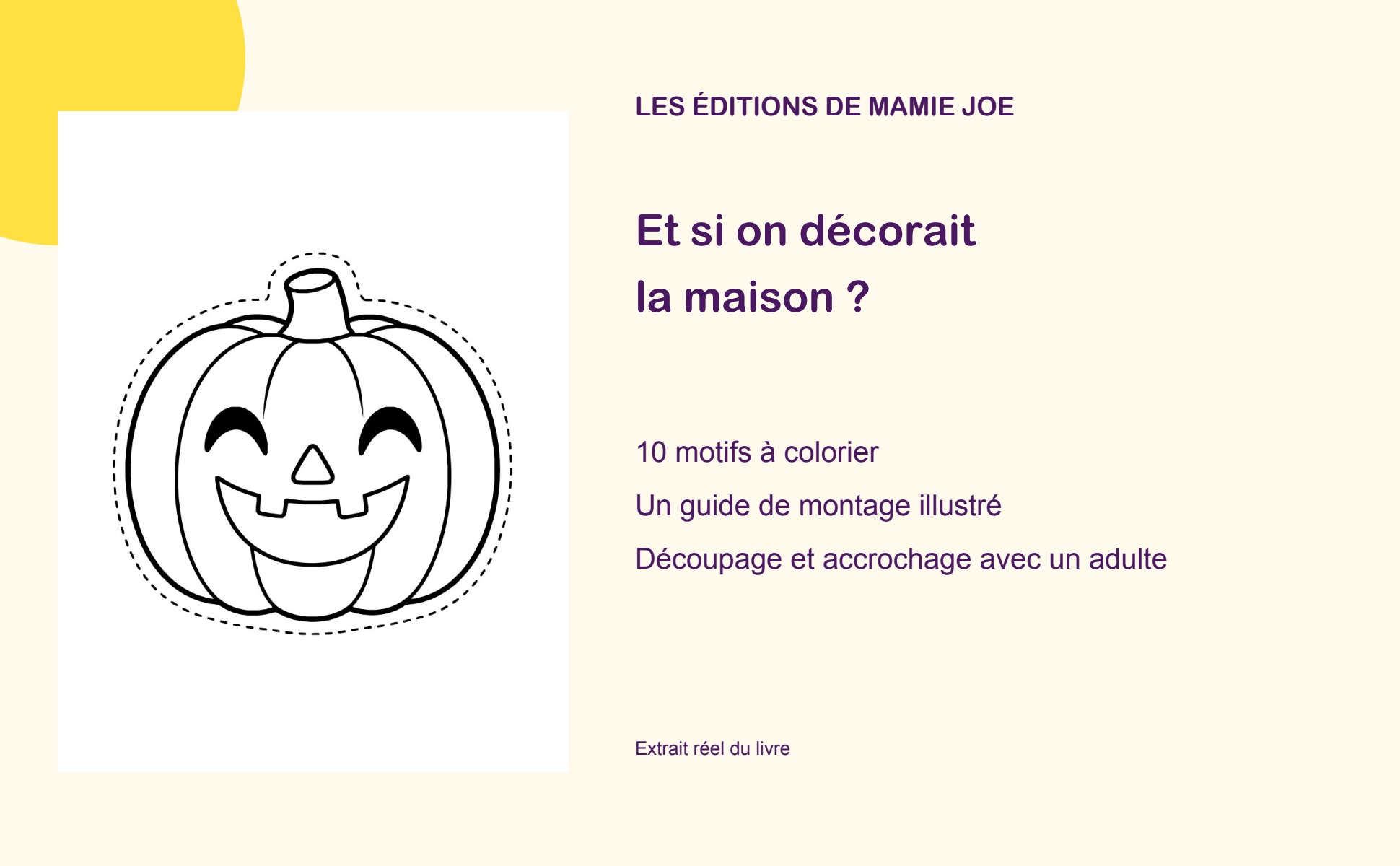 Une guirlande à fabriquer en famille — extrait réel du livre