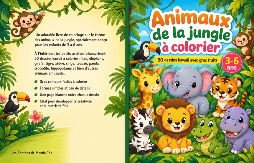Couverture Animaux de la jungle