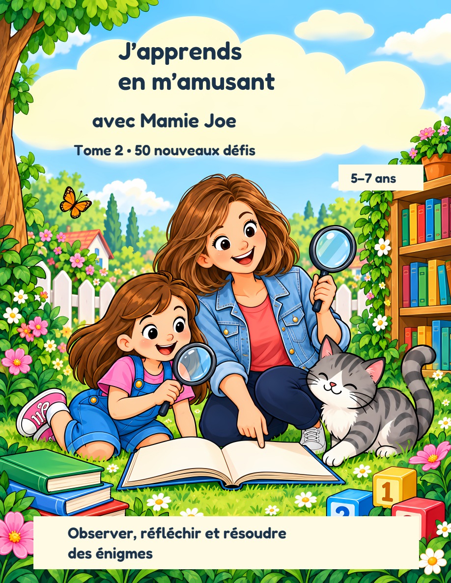 Couverture J’apprends en m’amusant avec Mamie Joe — Tome 2