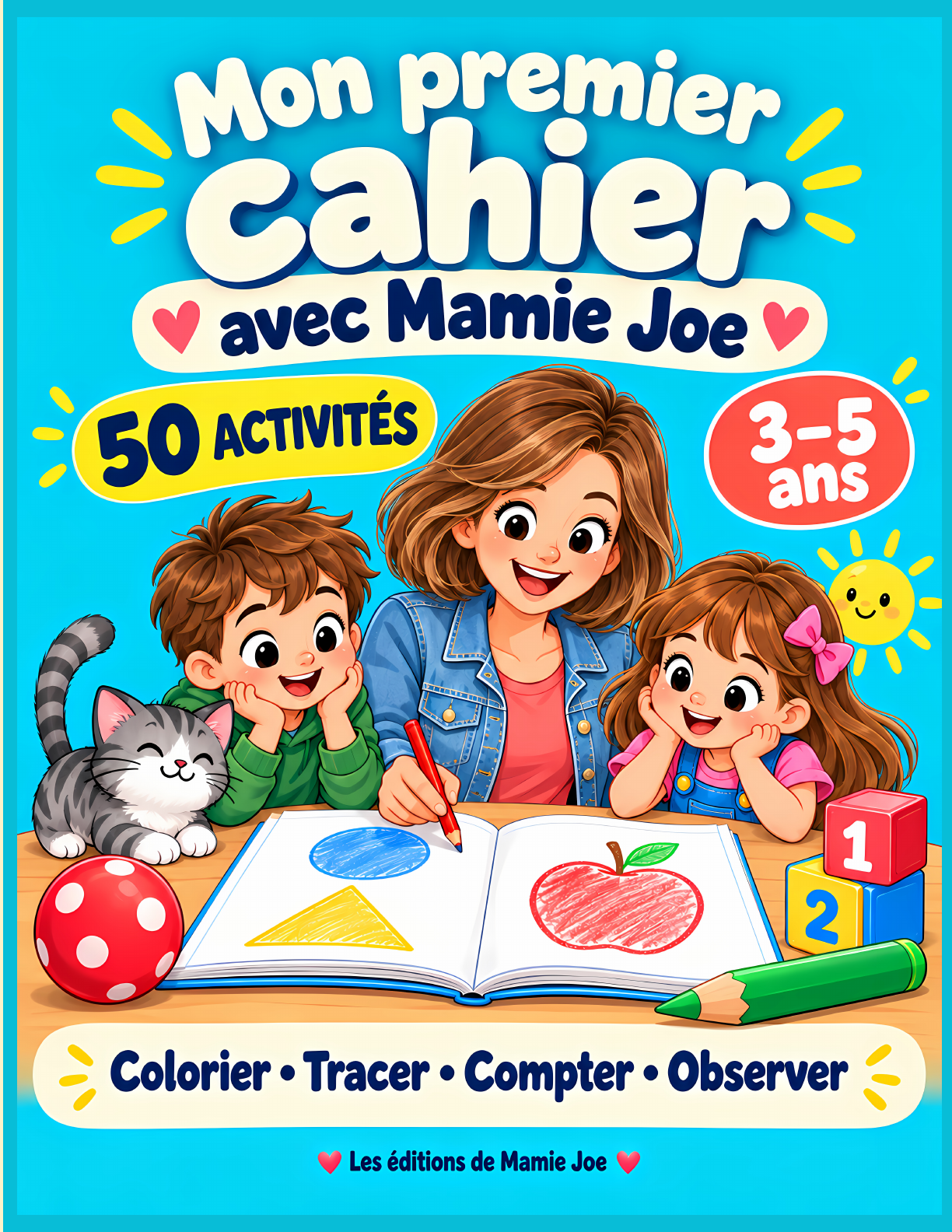 Couverture Mon premier cahier avec Mamie Joe