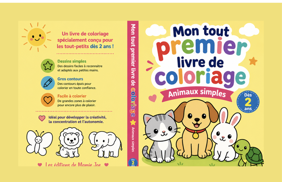 Mon tout premier livre de coloriage pour enfant dès 2 ans