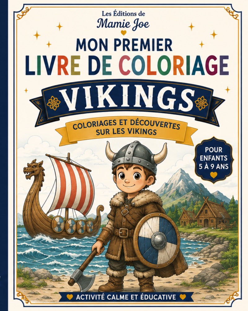 Livre de coloriage vikings pour enfants