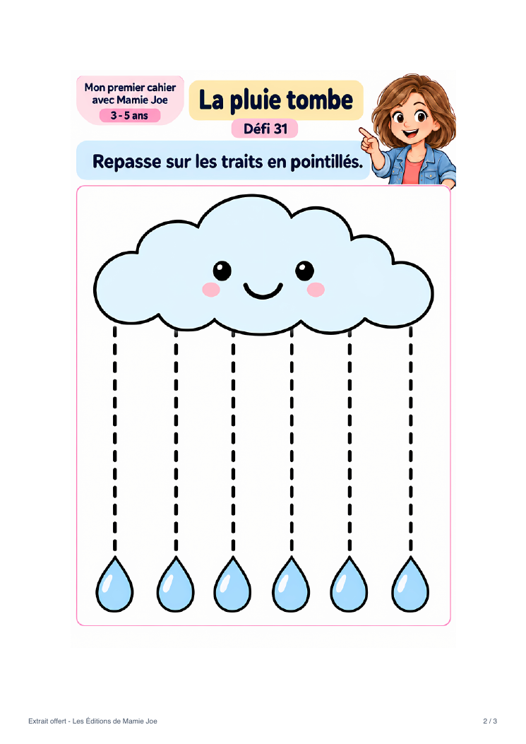 La pluie tombe