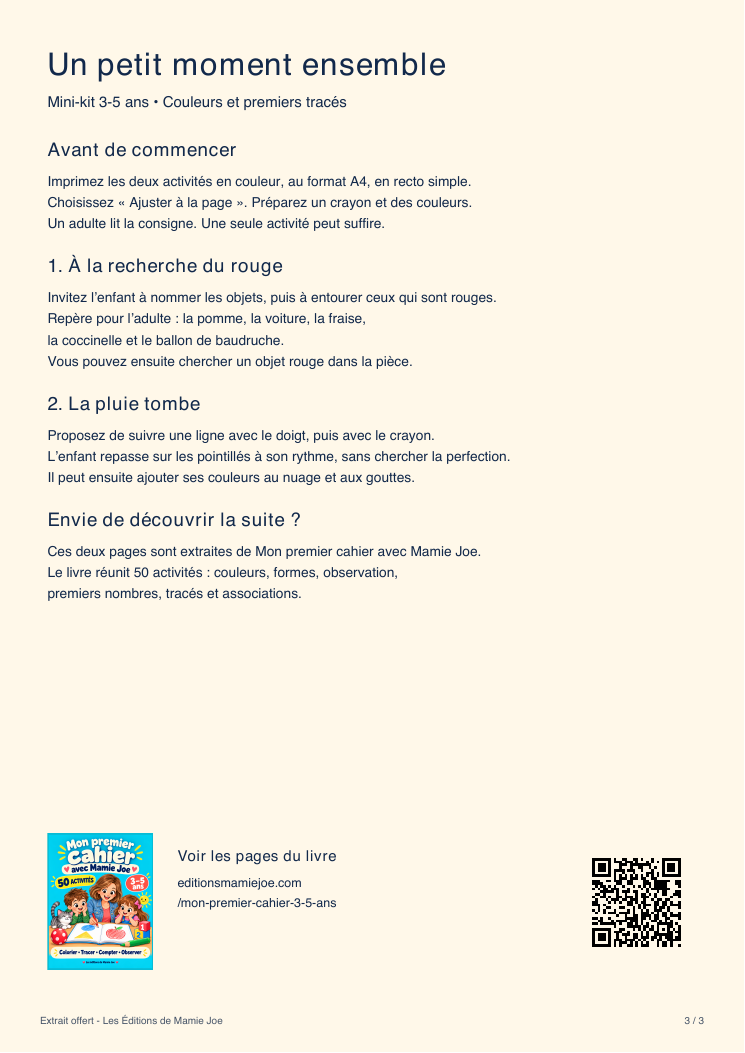 Un guide pour l’adulte